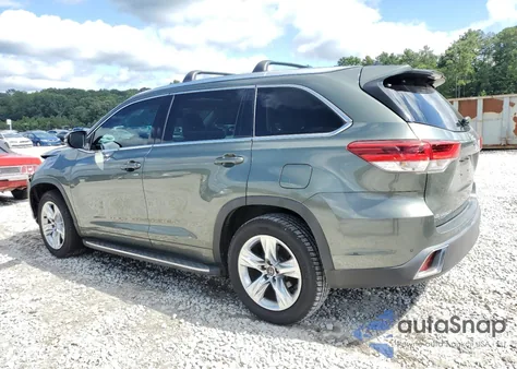 2018 Toyota Highlander Limited z USA, uszkodzony, nr VIN 5TDYZRFH8JS252832